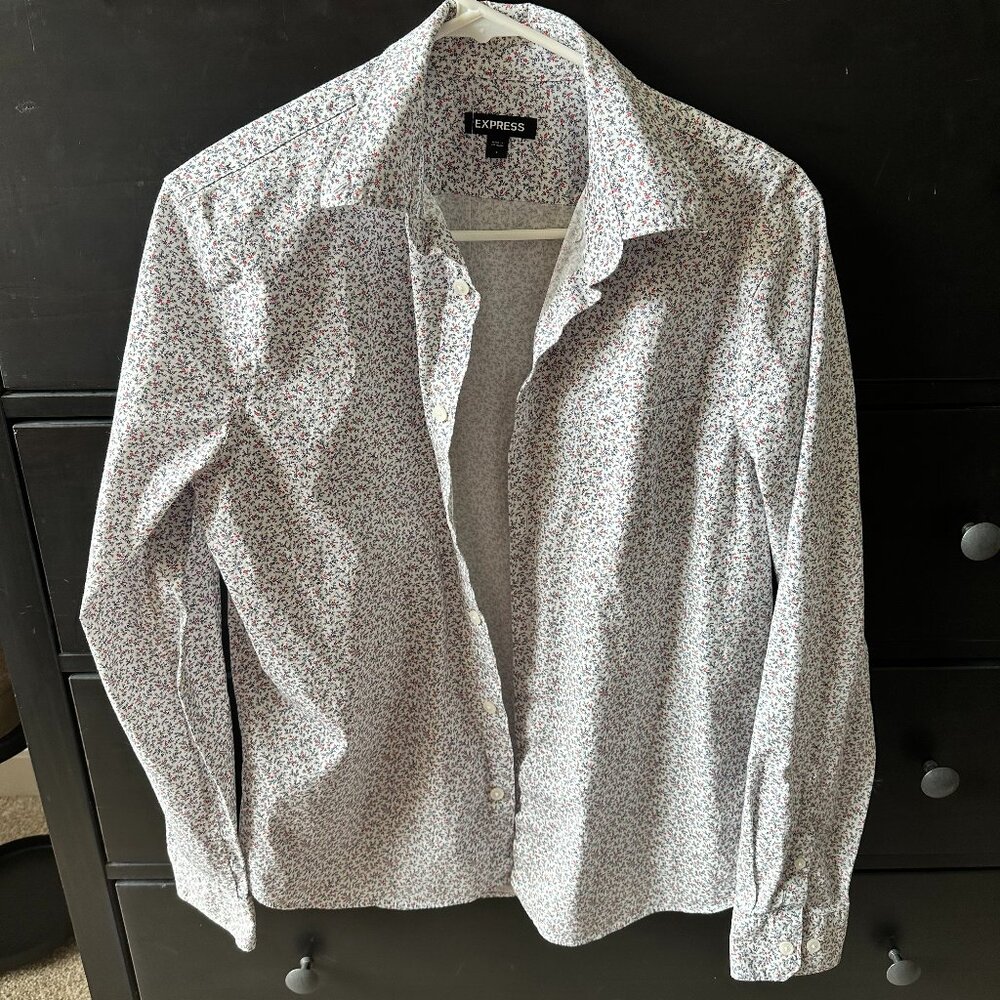 Men's Floral Button Down
